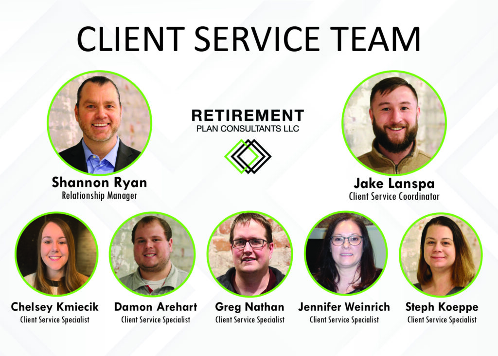 Meet our client service team at Retirement Plan Consultants